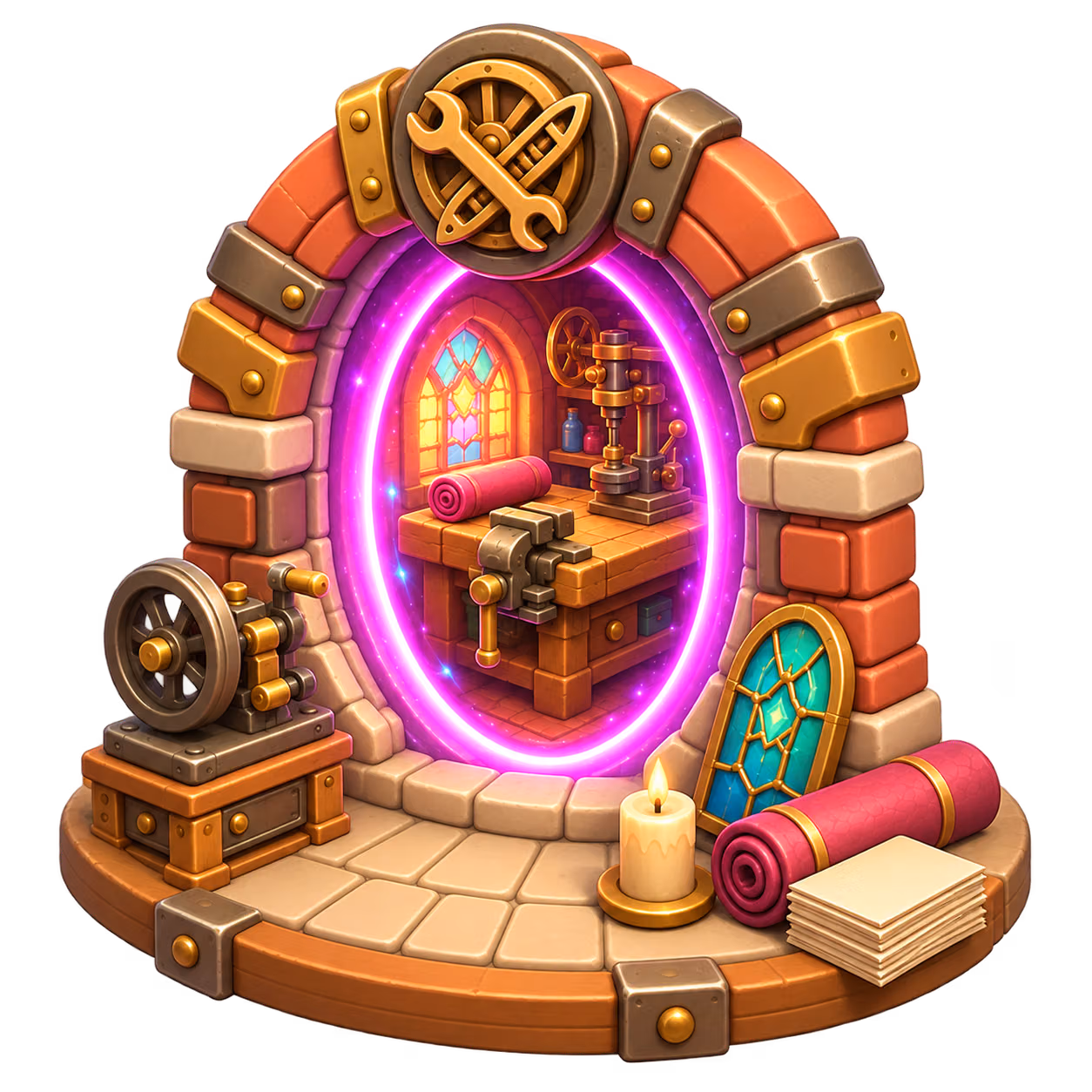 A portal to a workshop full of possibilities.